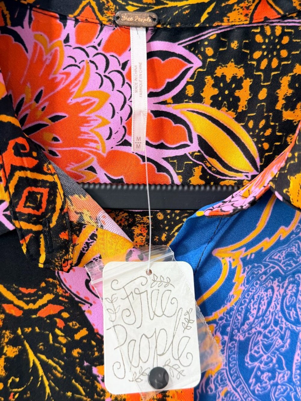 Free People On My Mind Floral Patchwork Maxi Dress Size M NWT $148 - Picture 4 of 11